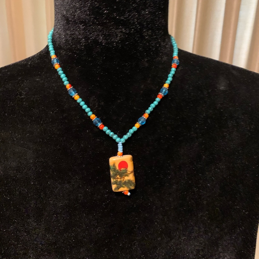 Turquoise Beaded Necklace